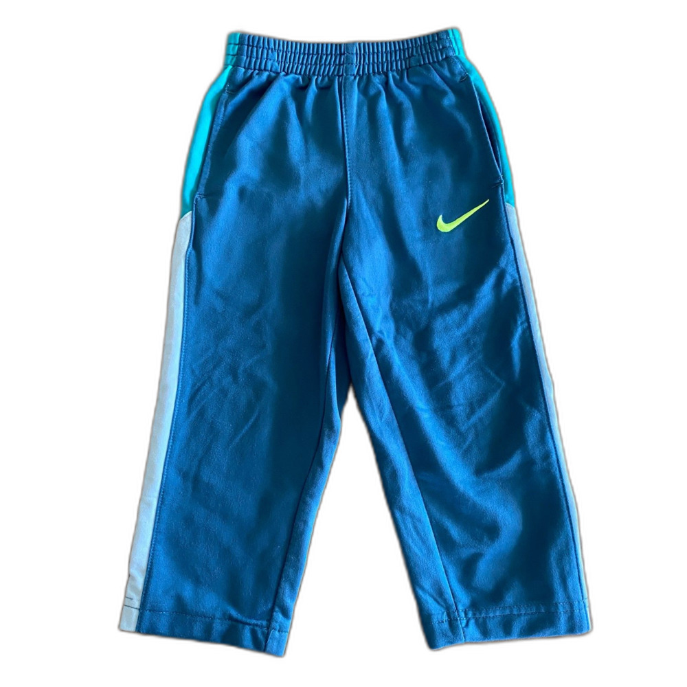 Nike Blue Side Panel Fleece Lines Pants Boys' 2T